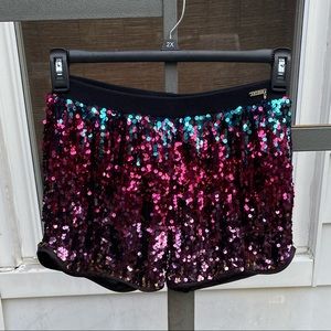 Guess multi colored sequined shorts
